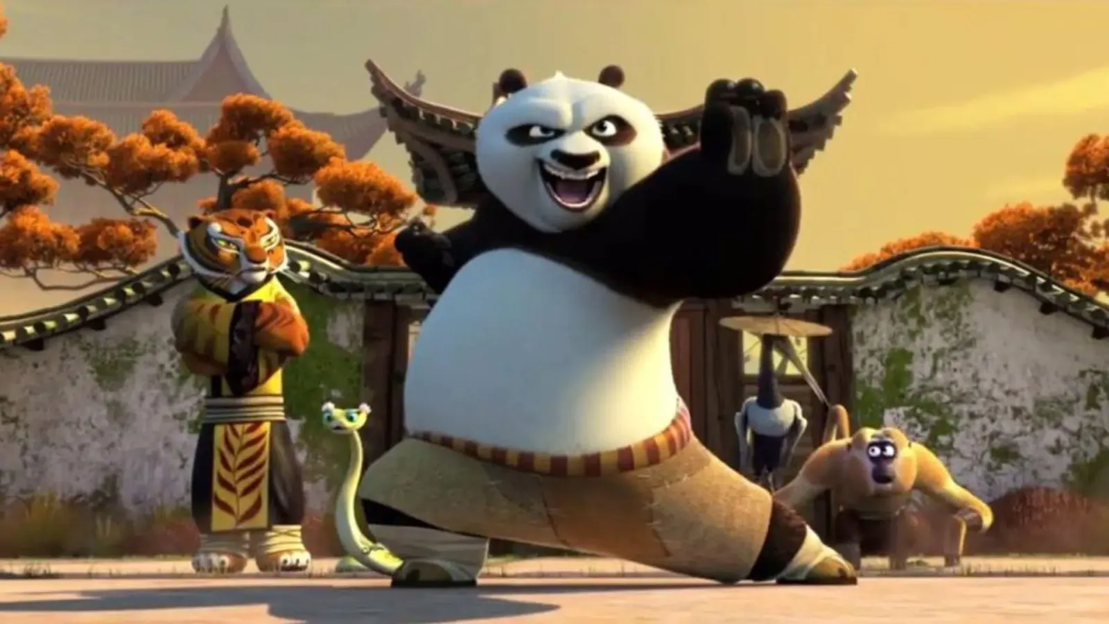 Download Funny Kung Fu Panda Ready For Action Wallpaper | Wallpapers.com