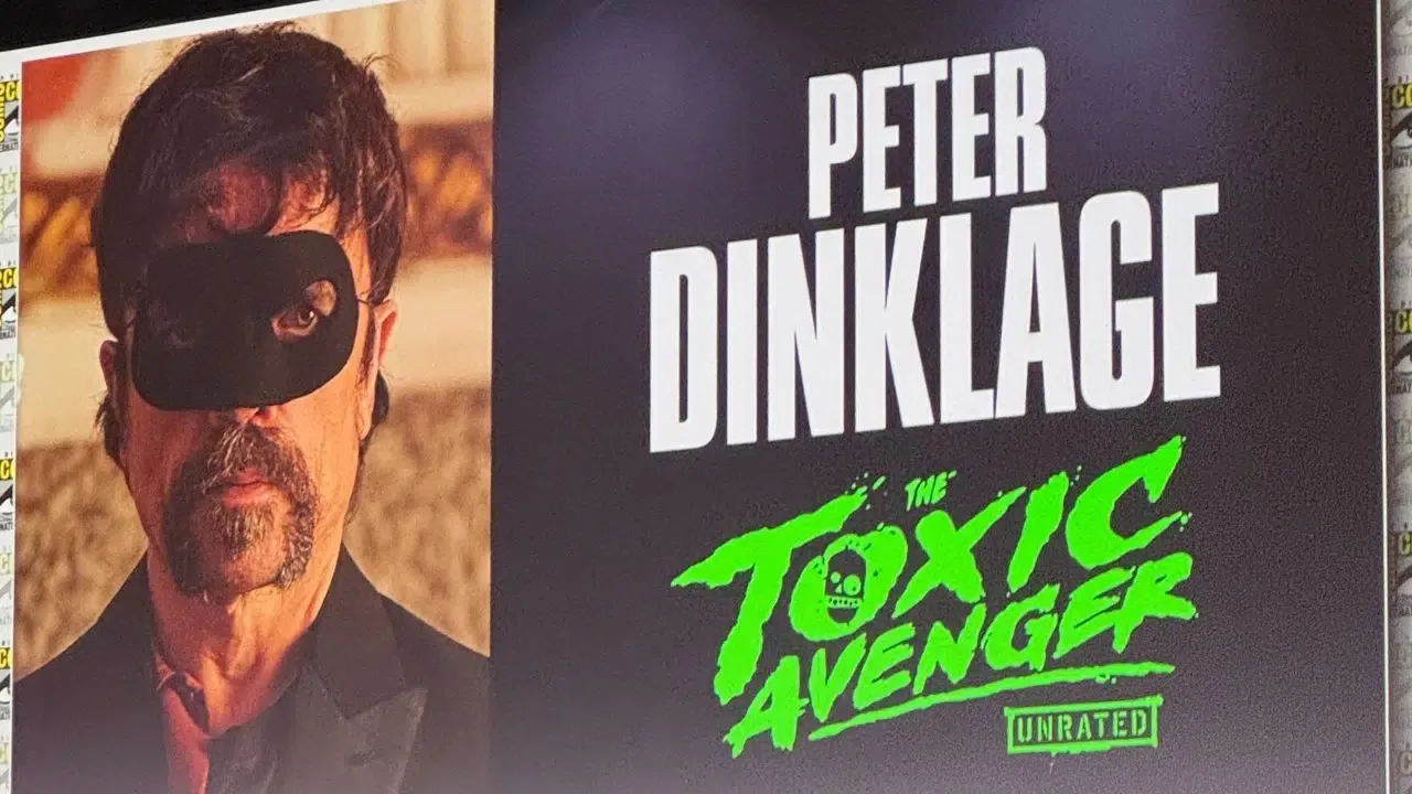 Peter Dinklage as the Toxic Avenger at SDCC 2025