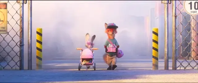 Nick and Judy disguised as a family and Finnick as the baby : r/zootopia